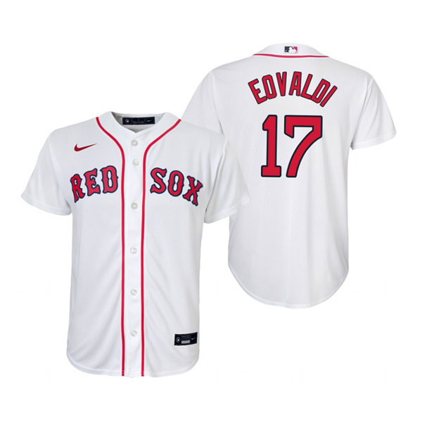 Youth Boston Red Sox #17 Nathan Eovaldi Nike White Home Jersey