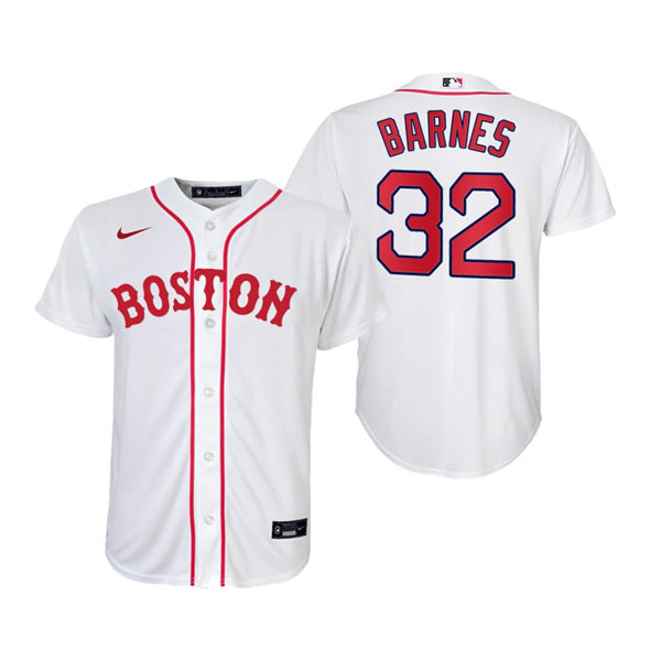 Youth Boston Red Sox #32 Matt Barnes Nike White 2021 Patriots' Day Jersey