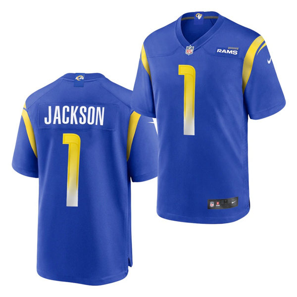 Mens Los Angeles Rams #1 DeSean Jackson Nike Royal Vapor Limited Football Jersey