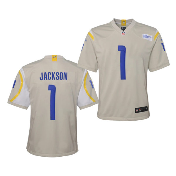 Youth Los Angeles Rams #1 DeSean Jackson Nike Bone Stitched Game Jersey
