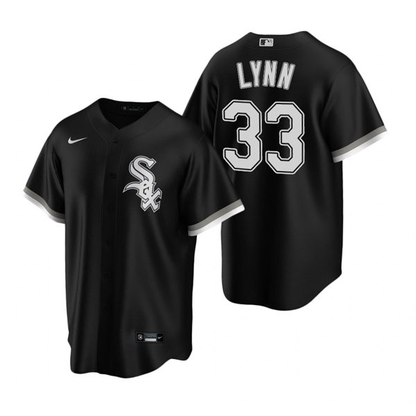 Womens Chicago White Sox #33 Lance Lynn Nike Black Alternate Jersey