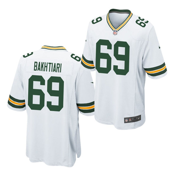 Mens Green Bay Packers #69 David Bakhtiari Nike White Vapor Limited Jersey