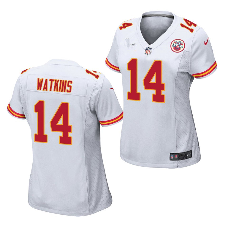 Womens Kansas City Chiefs #14 Sammy Watkins Nike White Game Jersey