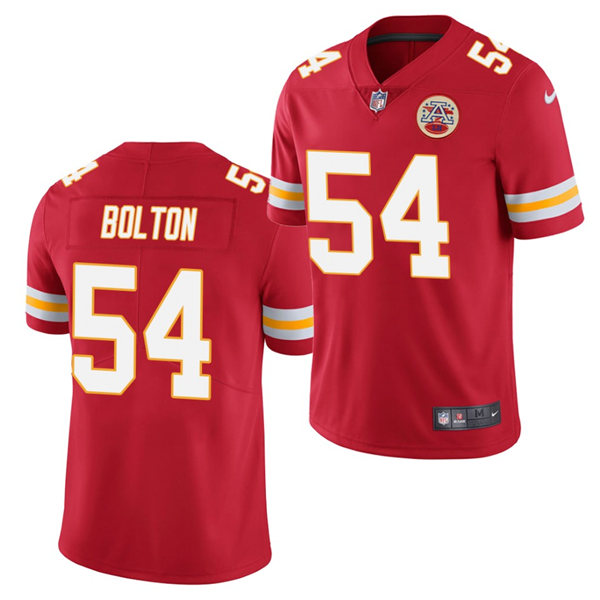 Mens Kansas City Chiefs #54 Nick Bolton Nike Red Vapor Limited Jersey