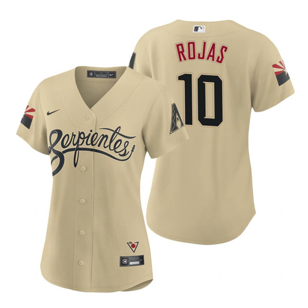 Womens Arizona Diamondbacks #10 Joshua Rojas Nike Tan 2021 Arizona City Connect Jersey Womens Arizona Diamondbacks #10 Joshua Rojas Nike Tan 2021 Arizona City Connect Jersey