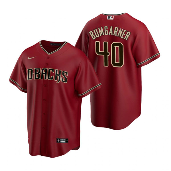 Youth Arizona Diamondbacks #40 Madison Bumgarner Nike Crimson Alternate Cool Base Jersey