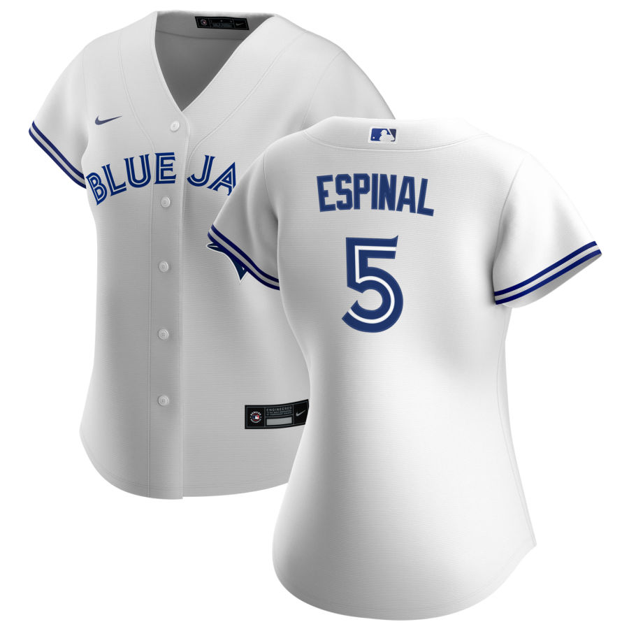Womens Toronto Blue Jays #5 Santiago Espinal Nike White Home Cool Base Jersey