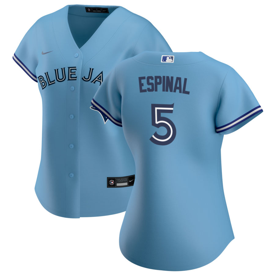 Womens Toronto Blue Jays #5 Santiago Espinal Nike Powder Blue Alternate Cool Base Jersey