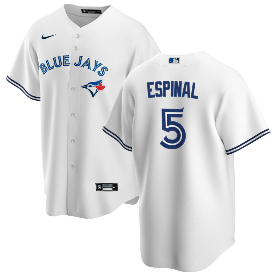Youth Toronto Blue Jays #5 Santiago Espinal Nike White Home Cool Base Jersey