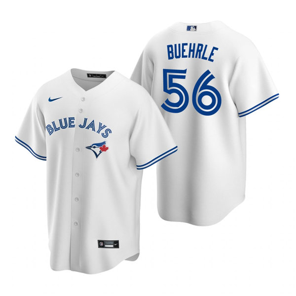 Mens Toronto Blue Jays Retired Player #56 Mark Buehrle Stitched Nike White Home Jersey Mens Toronto Blue Jays Retired Player #56 Mark Buehrle Stitched Nike White Home Jersey