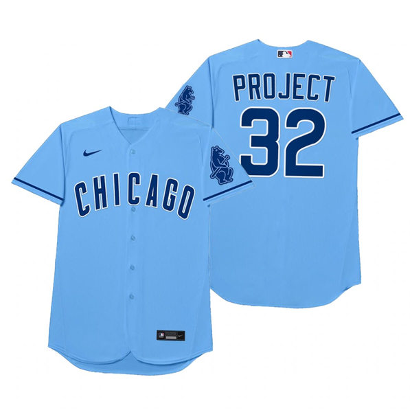 Mens Chicago Cubs #32 Trevor Williams Nike Nike Powder Blue 2021 Players' Weekend Nickname Project Jersey