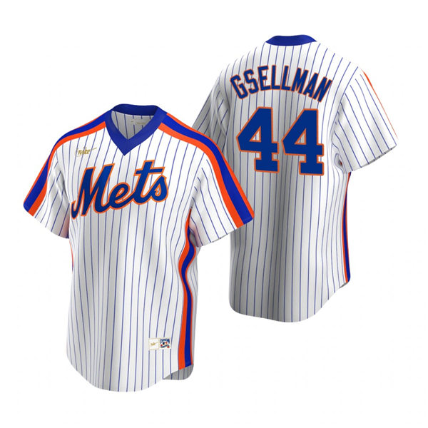Mens New York Mets #44 Robert Gsellman Nike White Home Cooperstown Collection Player Jersey