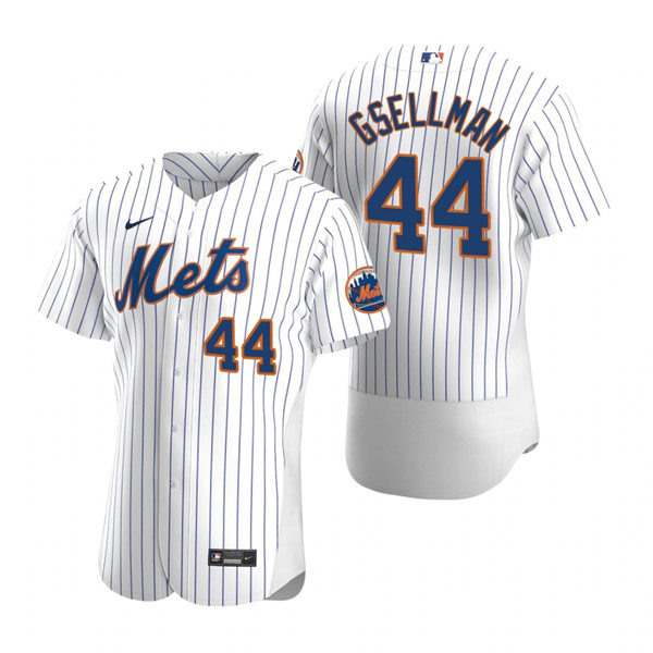 Mens New York Mets #44 Robert Gsellman Nike Home White Pinstripe FlexBase Jersey Mens New York Mets #44 Robert Gsellman Nike Home White Pinstripe FlexBase Jersey