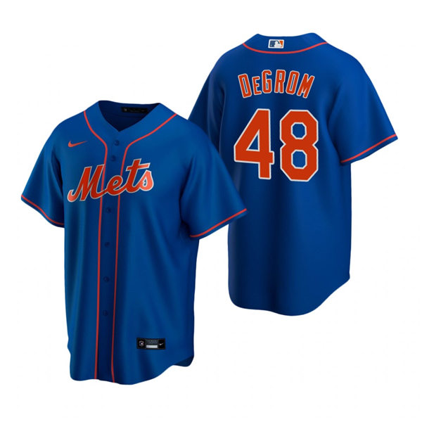 Youth New York Mets #48 Jacob deGrom Nike Royal Orange Alternate Jersey Youth New York Mets #48 Jacob deGrom Nike Royal Orange Alternate Jersey