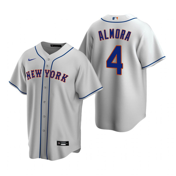 Youth New York Mets #4 Albert Almora Jr Nike Grey Road Jersey
