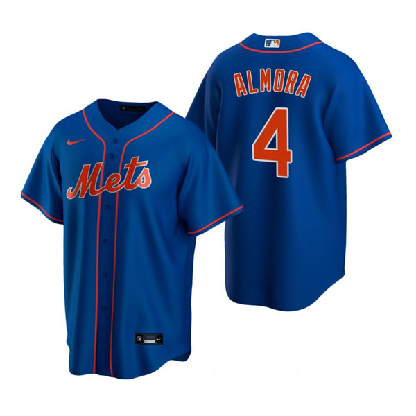 Youth New York Mets #4 Albert Almora Jr Nike Royal Orange Alternate Jersey
