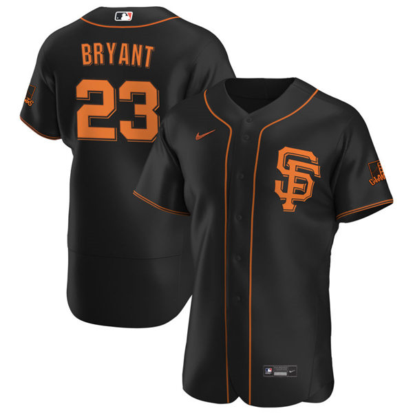 Mens San Francisco Giants #23 Kris Bryant Nike Black Alternate Flexbase Jersey