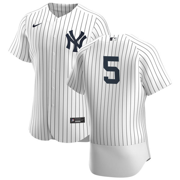 Mens New York Yankees Retired Player #5 Joe DiMaggio Nike White Home FlexBase Game Jersey