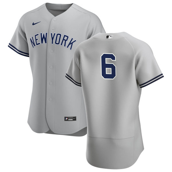 Mens New York Yankees Retired Player #6 Steve Sax Nike Grey Road FlexBase Game Jersey Mens New York Yankees Retired Player #6 Steve Sax Nike Grey Road FlexBase Game Jersey