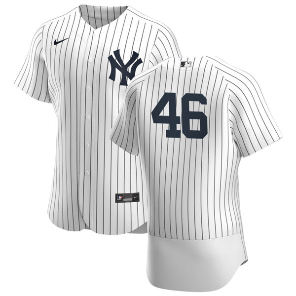 Mens New York Yankees Retired Player #46 Andy Pettitte Nike White Home FlexBase Game Jersey
