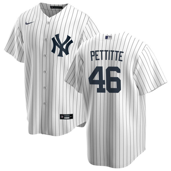 Mens New York Yankees Retired Player #46 Andy Pettitte Nike White Home Cool Base Jersey