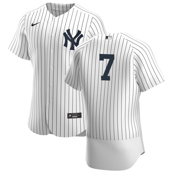 Mens New York Yankees Retired Player #7 Mickey Mantle Nike White Home FlexBase Game Jersey