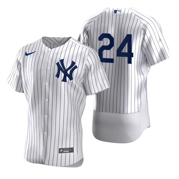 Mens New York Yankees Retired Player #24 Tino Martinez Nike White Home FlexBase Game Jersey