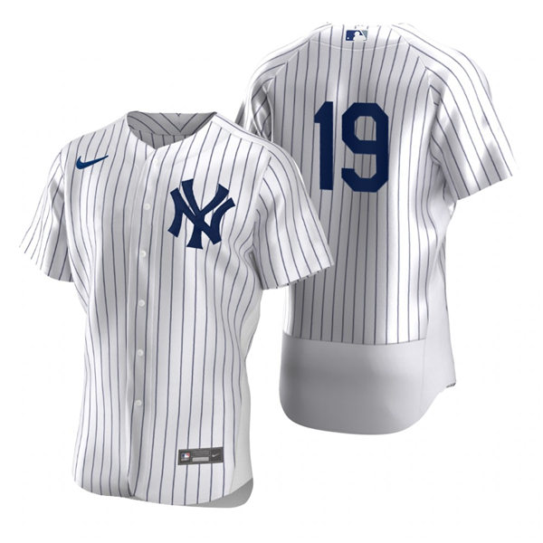 Mens New York Yankees Retired Player #19 Dave Righetti Nike White Home FlexBase Game Jersey
