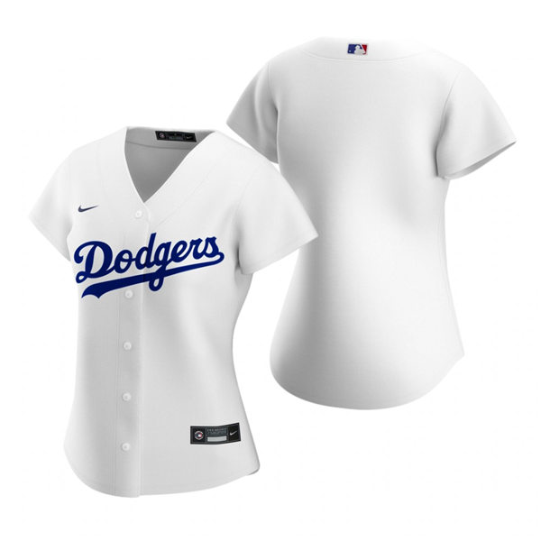 Womens Los Angeles Dodgers Blank Nike White Home Team Jersey