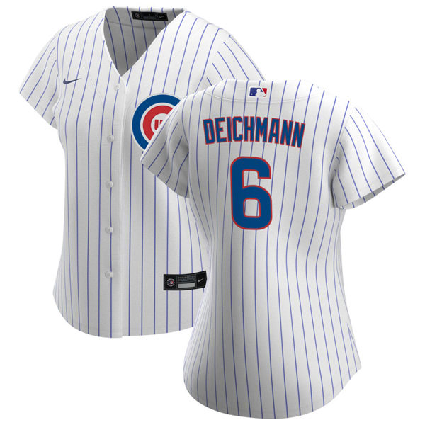 Womens Chicago Cubs #6 Greg Deichmann Nike Home White Jersey