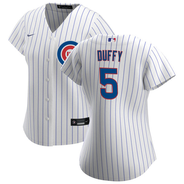 Womens Chicago Cubs #5 Matt Duffy Nike Home White Jersey