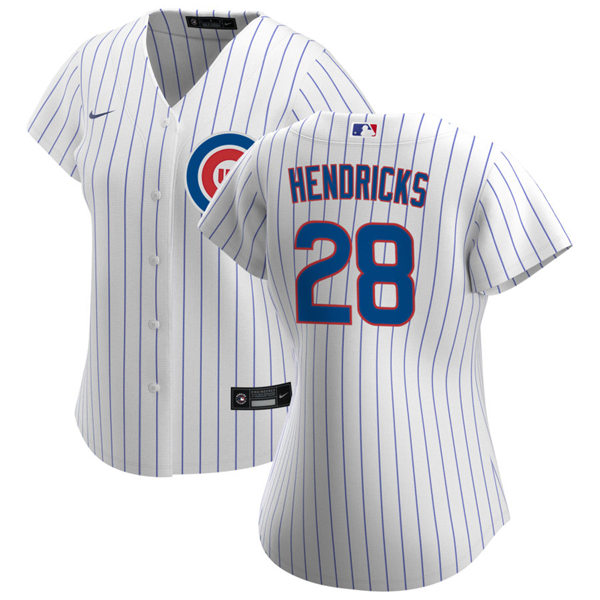 Womens Chicago Cubs #28 Kyle Hendricks Nike Home White Jersey Womens Chicago Cubs #28 Kyle Hendricks Nike Home White Jersey
