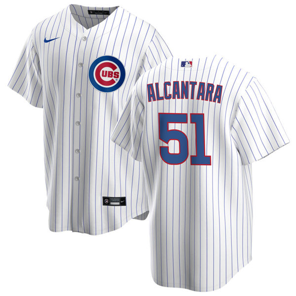 Youth Chicago Cubs #51 Sergio Alcantara Nike White Jersey