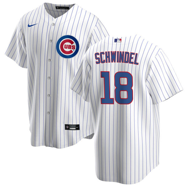 Youth Chicago Cubs #18 Frank Schwindel Nike White Jersey