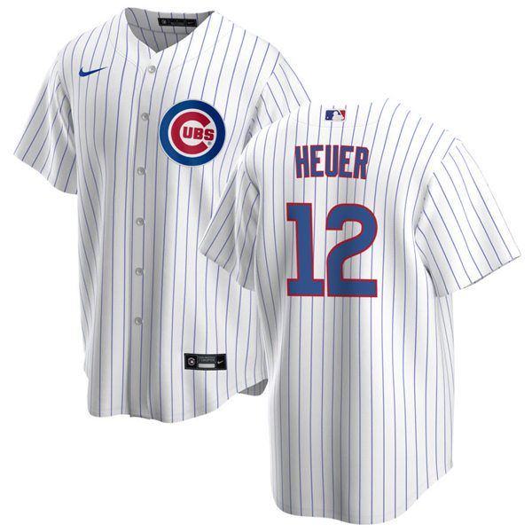 Youth Chicago Cubs #12 Codi Heuer Nike Home White Jersey