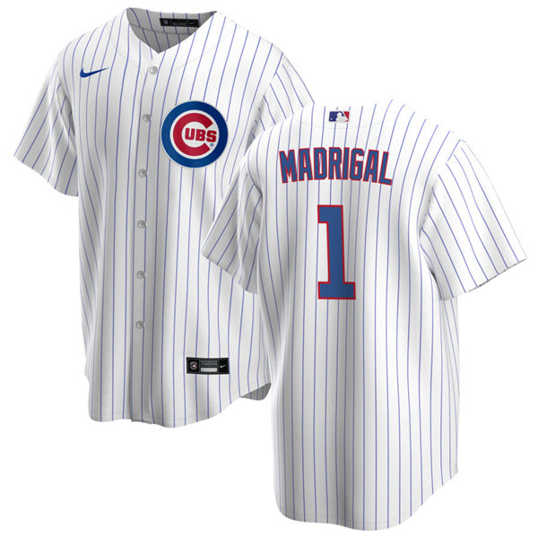 Youth Chicago Cubs #1 Nick Madrigal Nike Home White Jersey