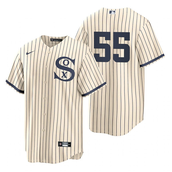 Mens Chicago White Sox #55 Carlos Rodon Nike White PIN STRIPE 2021 Field of Dreams Jersey Mens Chicago White Sox #55 Carlos Rodon Nike White PIN STRIPE 2021 Field of Dreams Jersey