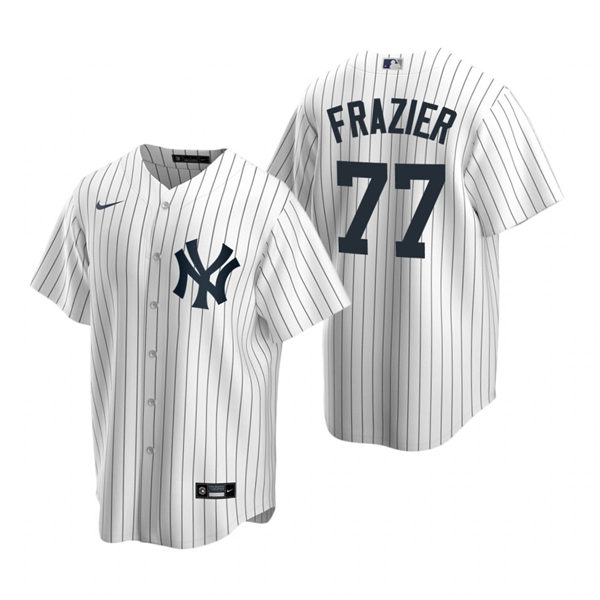 Mens New York Yankees #77 Clint Frazier Nike White Home with Name Cool Base Jersey Mens New York Yankees #77 Clint Frazier Nike White Home with Name Cool Base Jersey