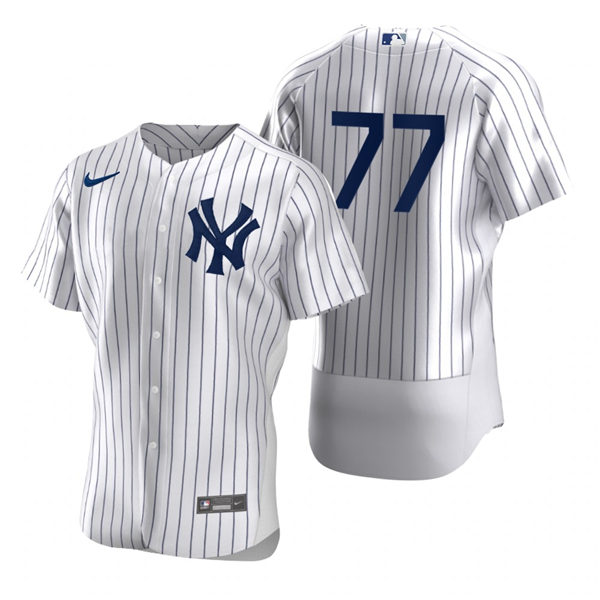 Mens New York Yankees #77 Clint Frazier Nike White Home FlexBase Game Jersey Mens New York Yankees #77 Clint Frazier Nike White Home FlexBase Game Jersey