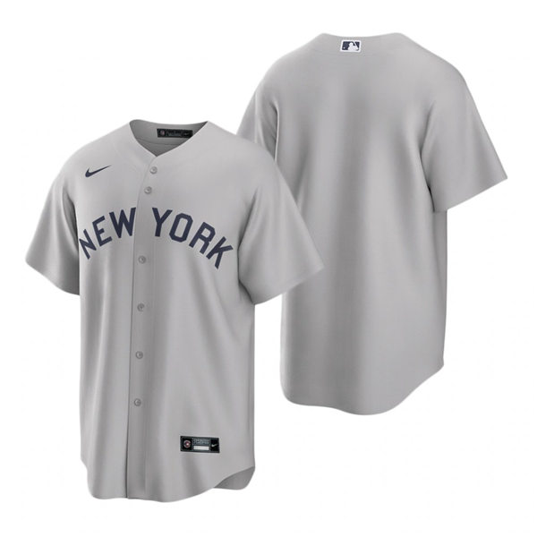 Mens New York Yankees Blank Nike Gray 2021 Field of Dreams Team Jersey