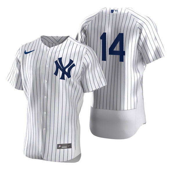 Mens New York Yankees #14 Tyler Wade Nike White Home FlexBase Game Jersey