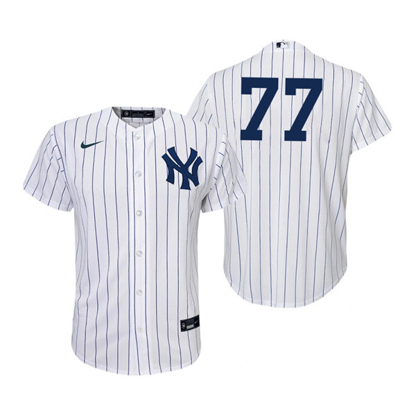 Youth New York Yankees #77 Clint Frazier Nike White Home Jersey