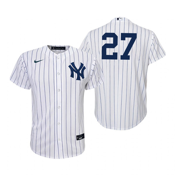 Youth New York Yankees #27 Giancarlo Stanton Nike White Home Jersey Youth New York Yankees #27 Giancarlo Stanton Nike White Home Jersey