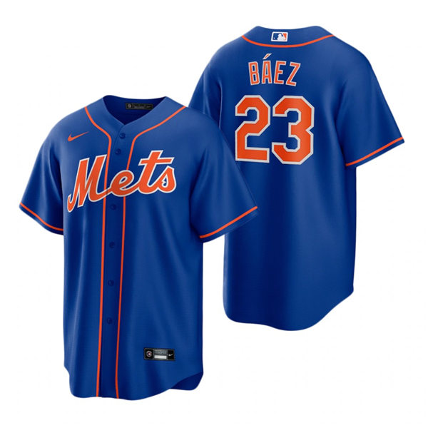 Youth New York Mets #23 Javier Baez Nike Royal Alternate Jersey