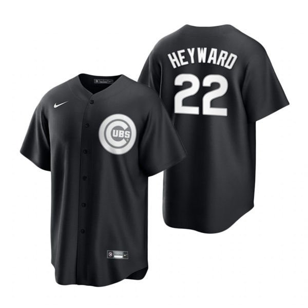 Mens Chicago Cubs #22 Jason Heyward Nike 2021 Black Fashion Jersey