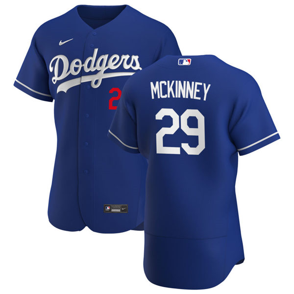 Mens Los Angeles Dodgers #29 Billy McKinney Nike Royal Alternate FlexBase Jersey