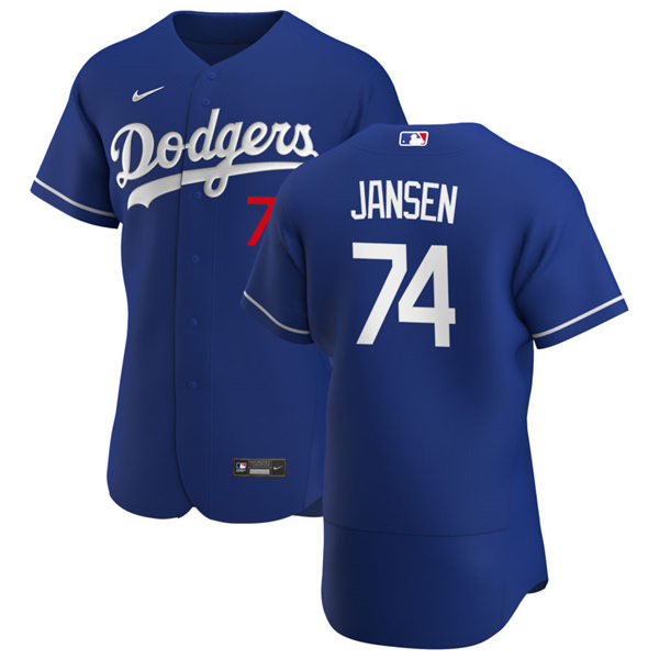 Mens Los Angeles Dodgers #74 Kenley Jansen Nike Royal Alternate FlexBase Jersey Mens Los Angeles Dodgers #74 Kenley Jansen Nike Royal Alternate FlexBase Jersey