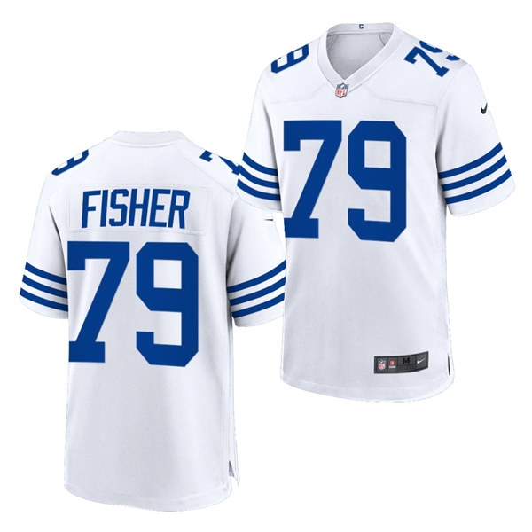 Youth Indianapolis Colts #79 Eric Fisher Nike White Vapor Limited Jersey