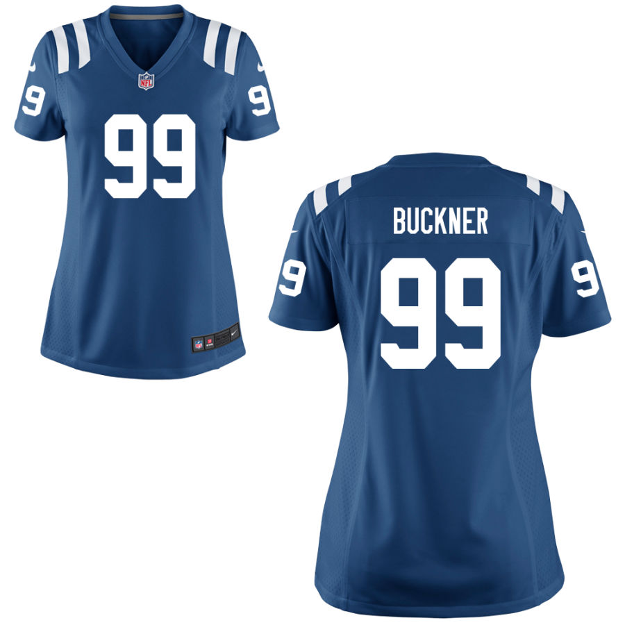 Womens Indianapolis Colts #99 DeForest Buckner Nike Royal Vapor Limited Jersey