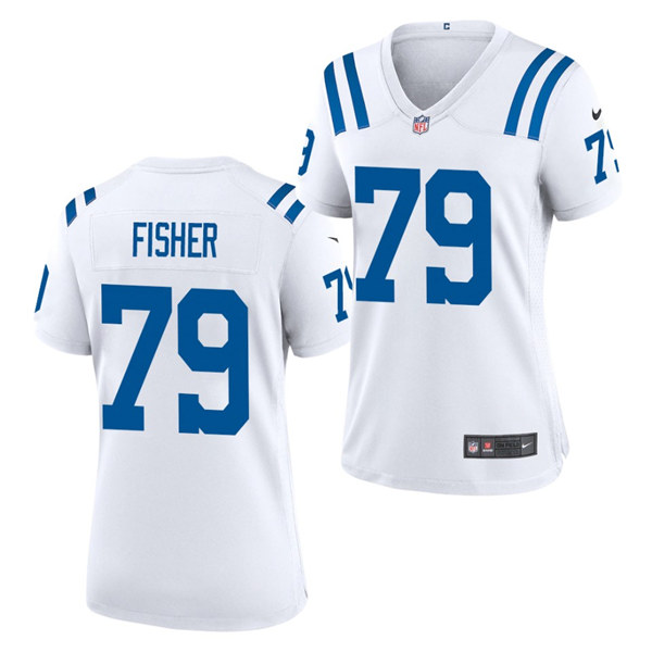 Womens Indianapolis Colts #79 Eric Fisher Nike White Vapor Limited Jersey